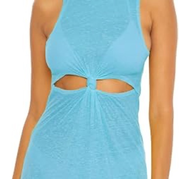 BECCA Other - BECCA Reversible Blue Cut Out - Swim Cover-up